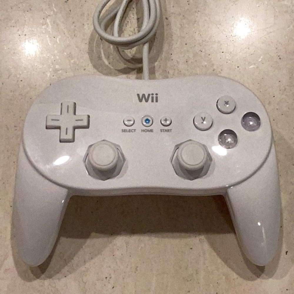 Nintendo Wii Classic Pro Controller OEM Original Authentic White